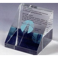 Lucite Slant Top Cube Stock Embedment/ Award